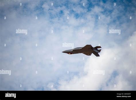 An F 35 Lightening Ii Flies Around The Airspace Of Davis Monthan Air