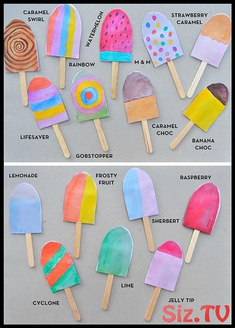 13 Colorful Popsicle Ice Cream Art Projects For Kids 13 Colorful