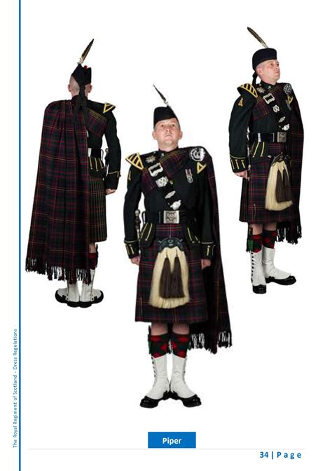 4 Scots The Highlanders No1 Dress Full1a Ceremonial Piper