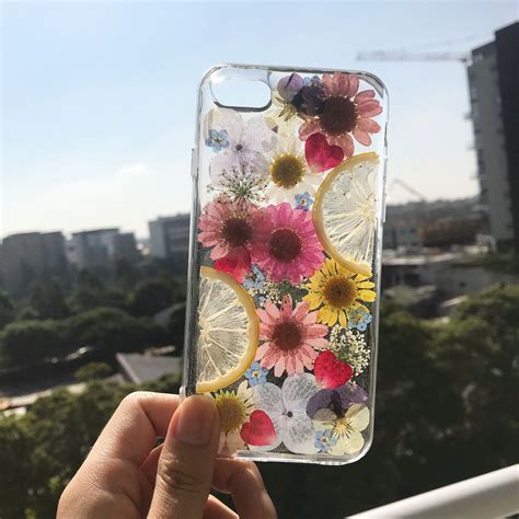 Handmade Phone Case Pressed Flower Phone Case Pressed Fruit Phone