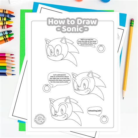 How To Draw Sonic Easy Step By Step Drawing Guide By Dawn Dragoart