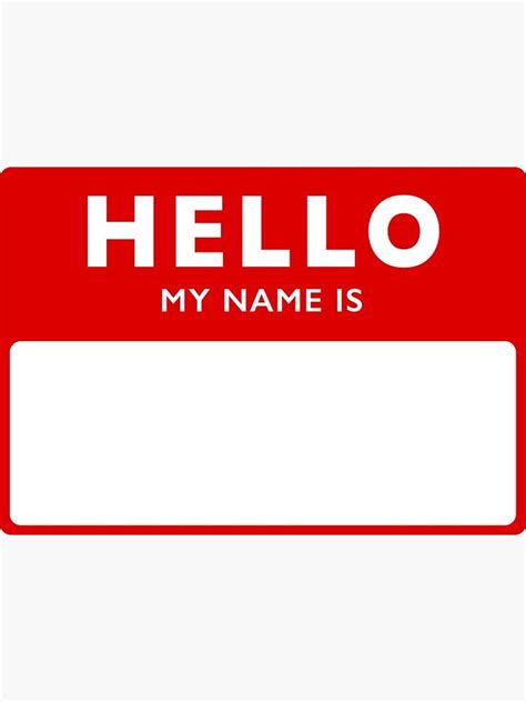 Hello My Name Is Sticker By Davidmay Hello My Name Is Sticker Graffiti Hello Sticker