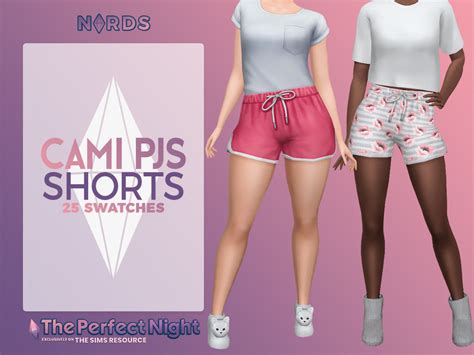 The Sims Resource The Perfect Night Cami Pjs Shorts