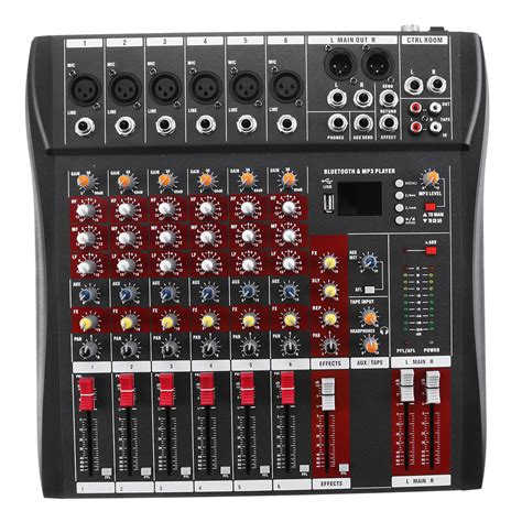 6 Channel Professional Powered Music Stereo Audio Mixer Usb Power