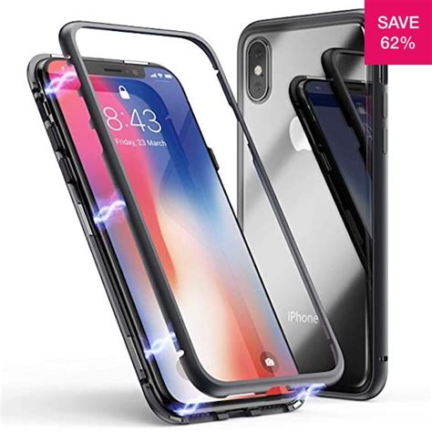 62 Off On Double Sided Magnetic Tempered Glass Case For Apple Iphone
