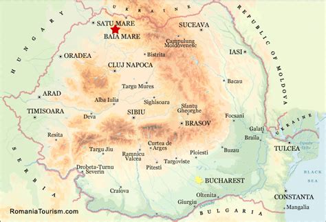 Baia Mare Romania Baia Mare City Map Harta Orasului Baia Mare