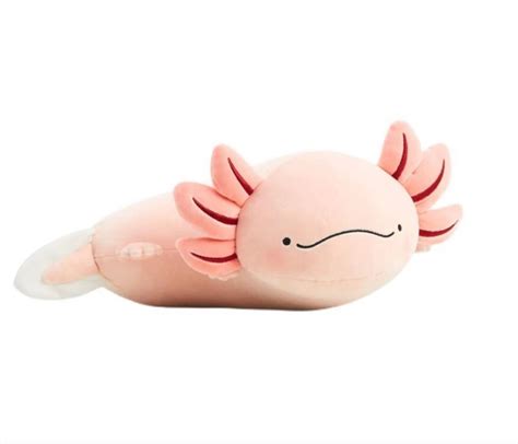 Kawaii Pink Plush Toy Axolotl Cute Animals Salamander Soft Etsy