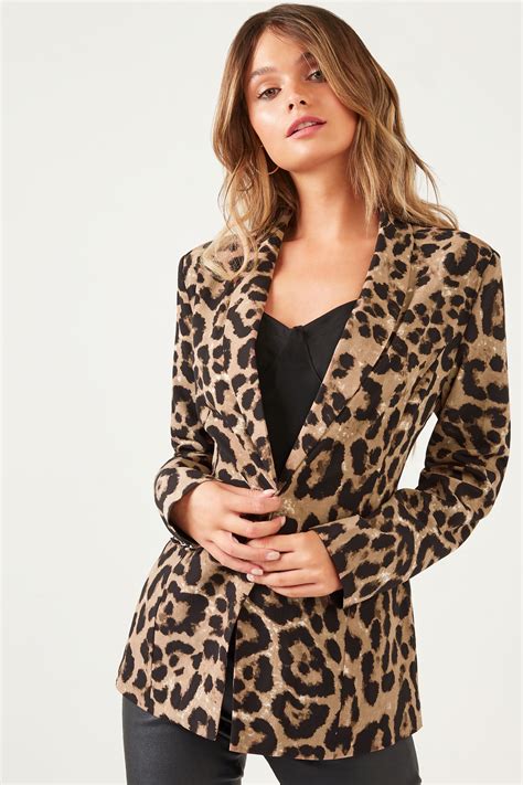 Leopard Print Blazer Jacket Feliks Zeki