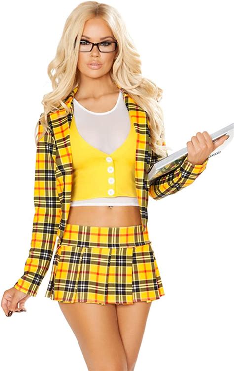 Musotica Sexy Clueless Schoolgirl Plaid Blazer And Skirt Halloween