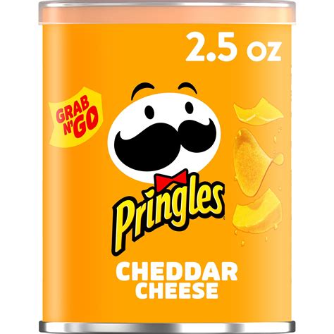 Pringles Potato Crisps Chips Cheddar Cheese Grab N Go Snacks On The