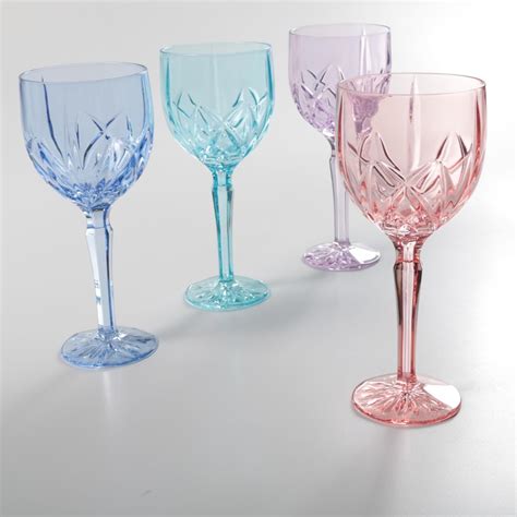 marquis by waterford pastel brookside wine glasses ebth