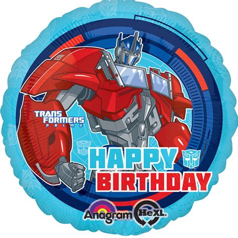 Transformers Happy Birthday Foil Mylar Balloon 18 Each Walmart
