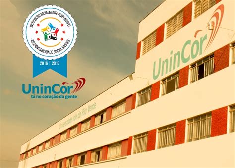 UninCor UninCor conquista novamente Selo Instituição Socialmente
