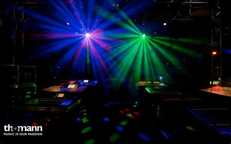Wallpaper Lights Rave Green Blue Disco Light Performance Stage