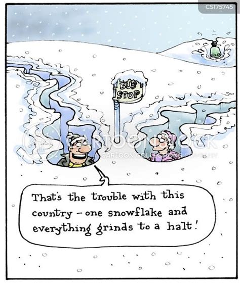 Snowflake Cartoons And Comics Funny Pictures From Cartoonstock