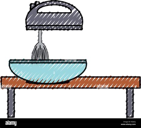 Kitchen Table Vector Illustration Stock Vector Image And Art Alamy