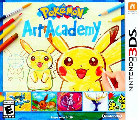 Pokémon Art Academy Nintendo 3ds Xl System Arte Pokemon Nintendo 3ds