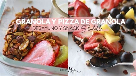 granola y pizza de granola para desayunar granola casera granola recetas saludables
