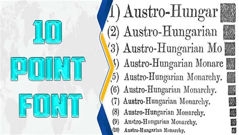 10 Point Font Font Size Guide