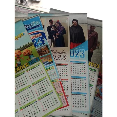 Jual Cetak Kalender Dinding Custom Art Karton Jepit Kaleng Shopee