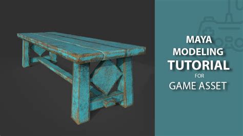 Old Wooden Table Game Asset 3d Modeling Tutorial In Maya Youtube