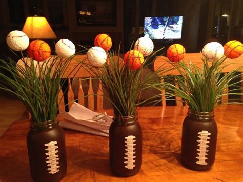 Sports Centerpieces Sports Themed Party Sports Baby Shower