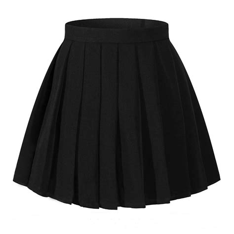 Women High Waist Pleated Skirt Mini Skirts Girl School Uniform Plaid