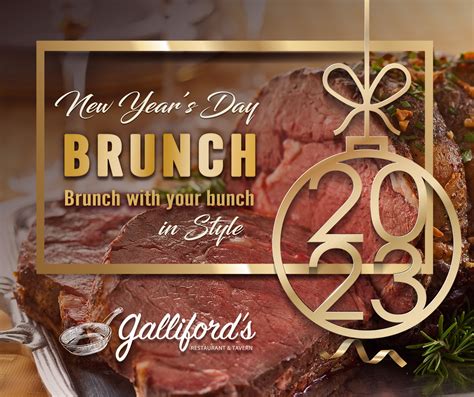 New Years Day Brunch Gallifords Restaurant And Tavern American