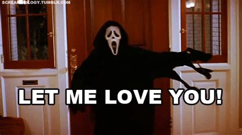A Person In A Ghost Costume With The Words Let Me Love You
