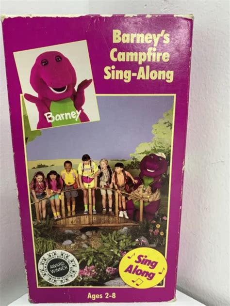 BARNEYS CAMPFIRE SING ALONG VHS 1990 Backyard Gang Award Winner 32 56