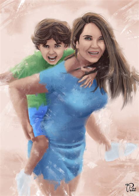 Comision Madre E Hijo By Karatekadelarte On Deviantart