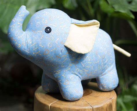 Stuffed Elephant Pdf Sewing Pattern And Tutorial Stuffed Etsy