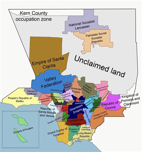 La County Map Photos