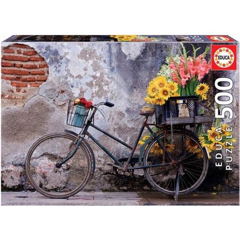Educa Jigsaw Puzzle Bicycle With Flowers 500 Piece Toys Buy