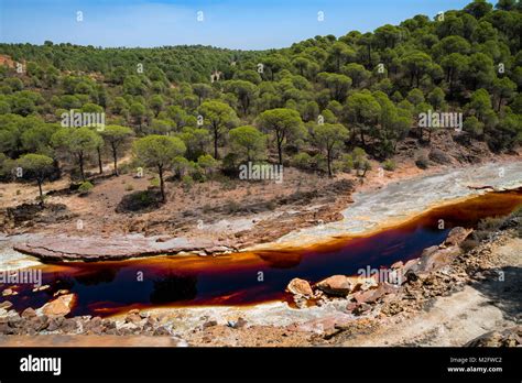 Rio Tinto A River Famous For Its Deep Red Color Due To High