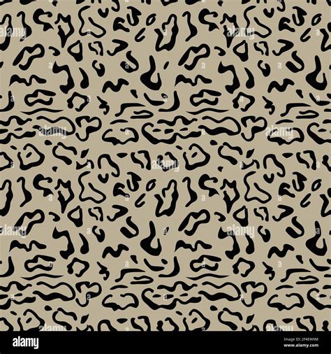 Vector Seamless Pattern Of Snow Leopard Skin Background Design