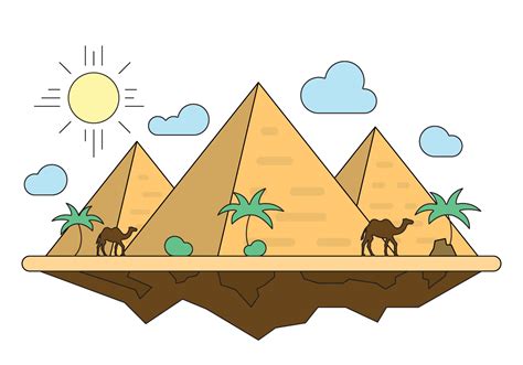 Desenho De Pirâmide Do Egito