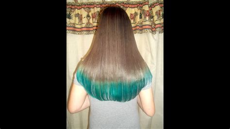 How To Dye Your Hair Tips Tealturquoise Youtube