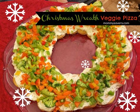 Christmas Wreath Appetizer: Veggie Pizza - Mommysavers | Mommysavers