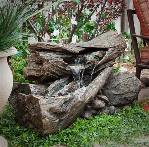 See more ideas about backyard, wood diy, wood bench outdoor. Build a Log or Wood Slice Fountain for Backyard - Amazing ...