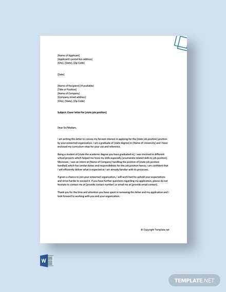 Application letter for any position without experience 21+ Free Cover Letter - PDF, DOC | Examples