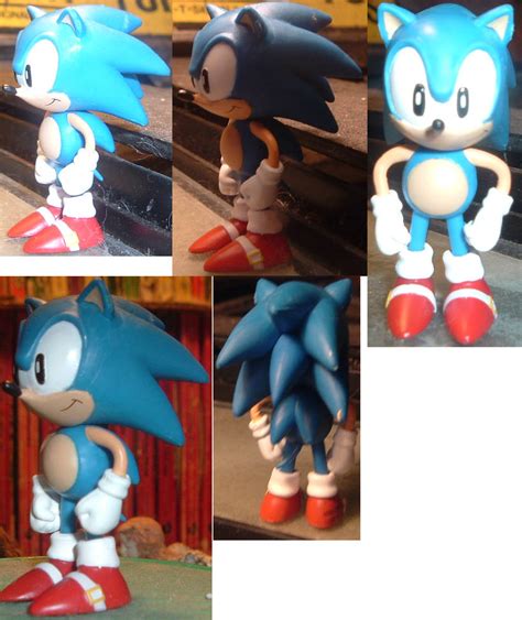 Classic Sonic Figurine By Leafgreen1924 On Deviantart