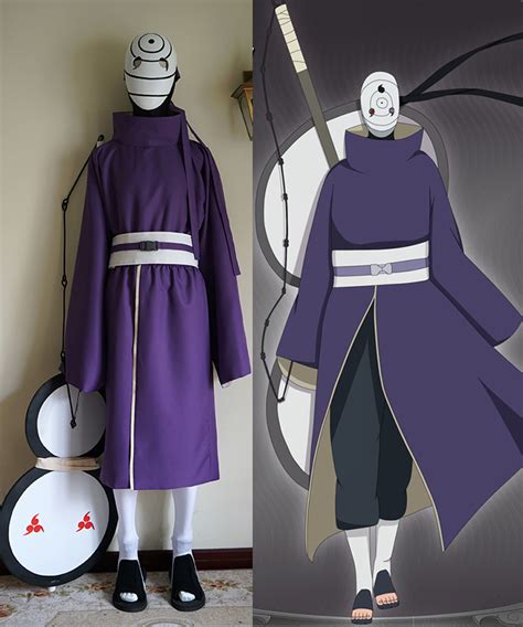 naruto cosplay akatsuki ninja tobi obito madara uchiha costume full set