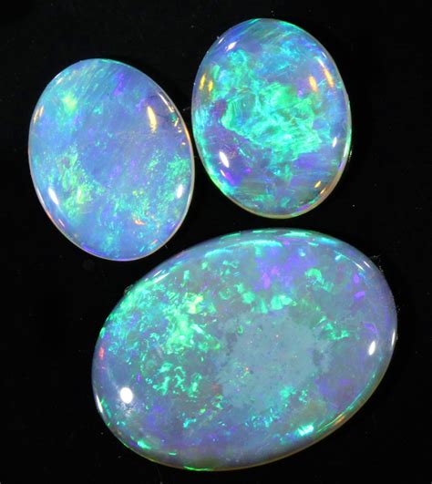 549cts Set 3 Matching Clean Crystal Fire Opals Su1371