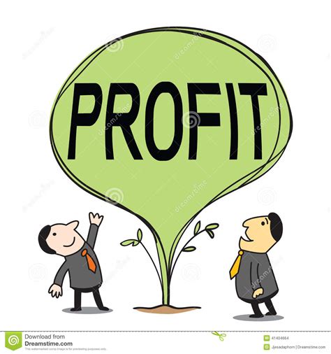 Growing Profit Stock Vector Image 41404664
