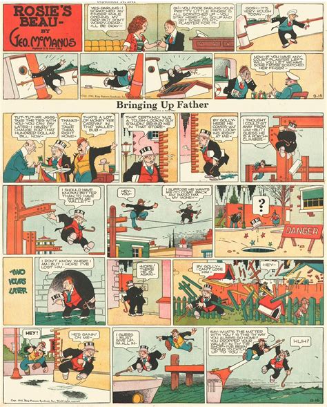 george mcmanus bringing up father w rosie s beau 1941 bd comics anime comics cartoons
