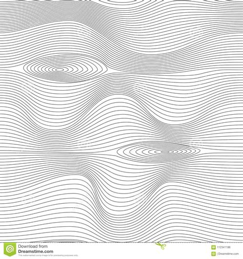 Thin Line Waves Elegant Optical Design Vector Stock Vector