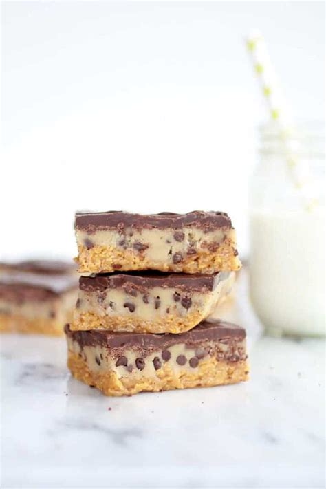 I make them for my dog, but people can eat them too. Chocolate Chip Cookie Dough Special K-Bars - Half Baked ...