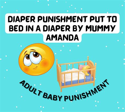 diaper punishment put to bed in a diaper by mummy amanda instant download etsy