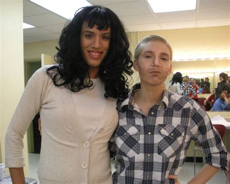 Gender Reversal Project In Make Up Class We Switched Clothes Too Also Hes Wearing A Wig